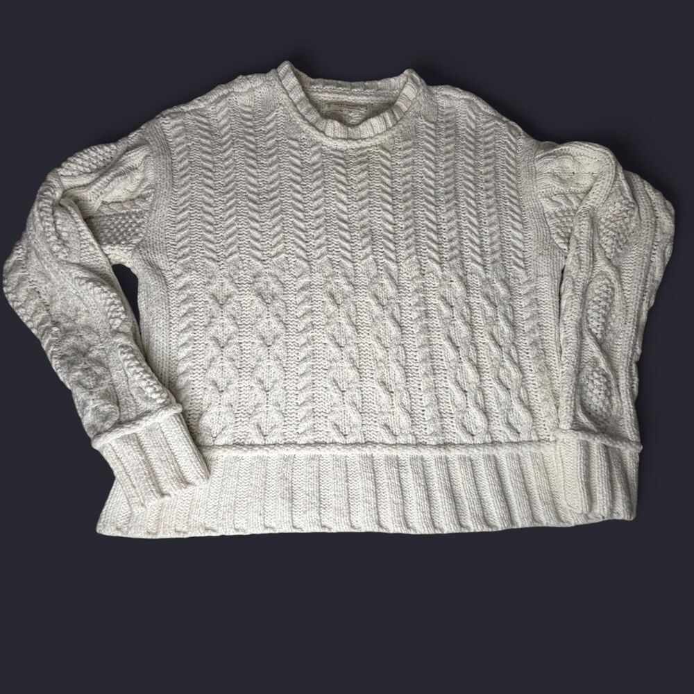 Lucky-brand Women's White and Cream Jumper